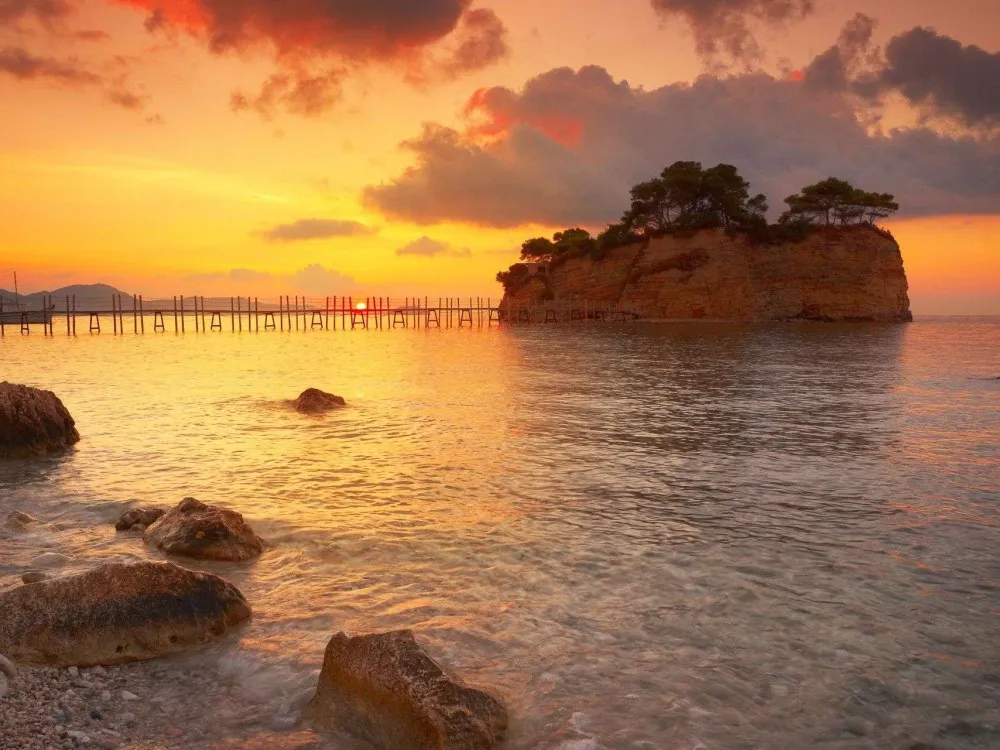 Excursion Sunset Yacht Cruise to Marathonisi Island & the Keri Caves